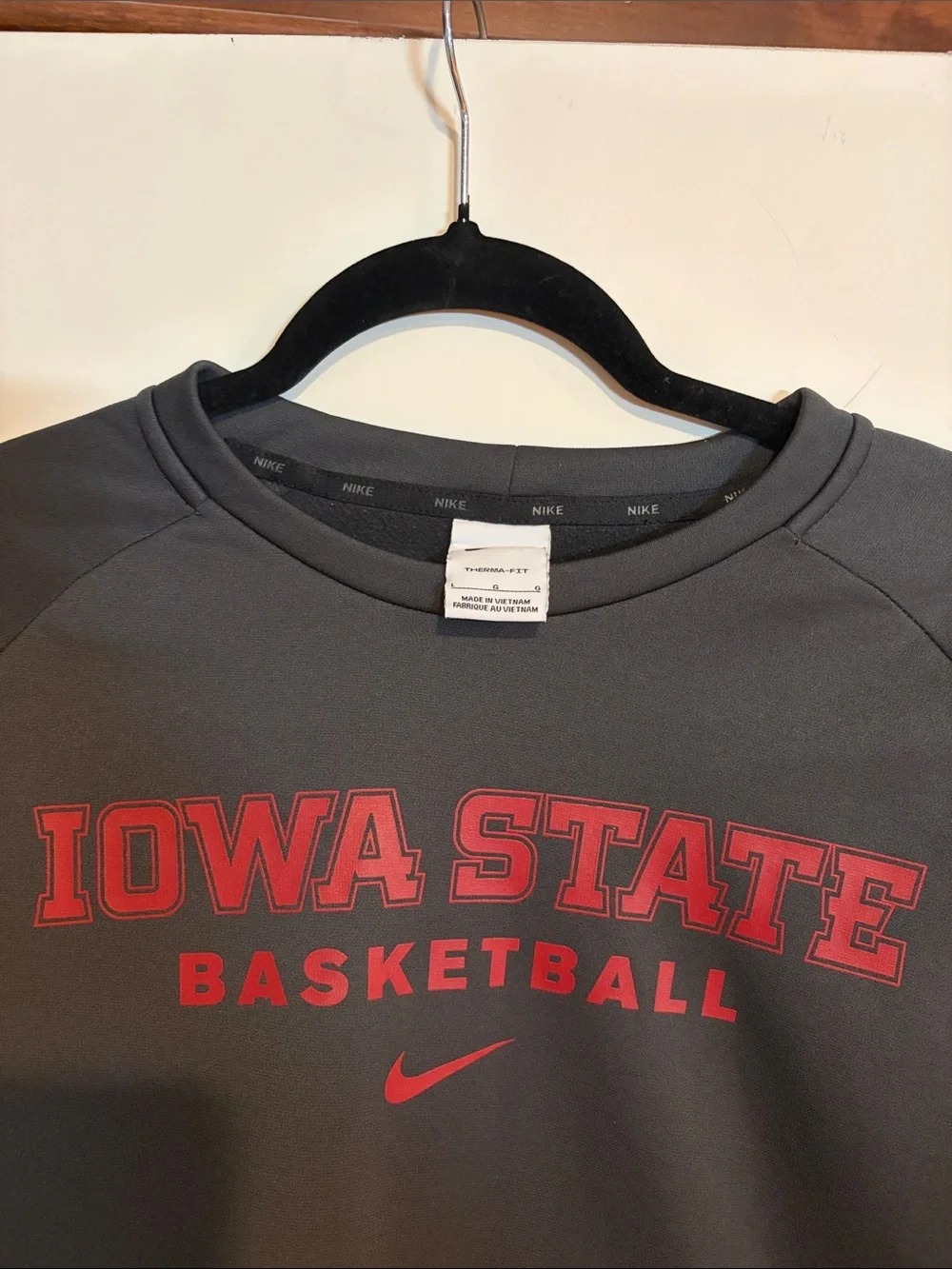 Nike Iowa State Dark Gray Crewneck Sweatshirt
